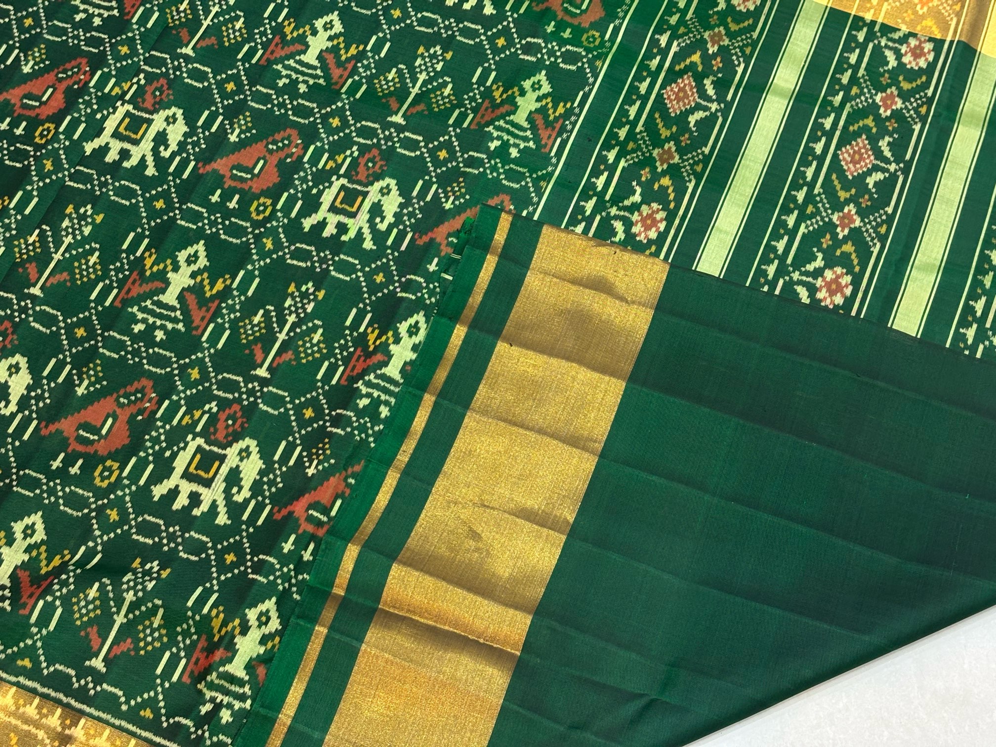 Narikunj Sankdi Design Patola Saree - Image 7
