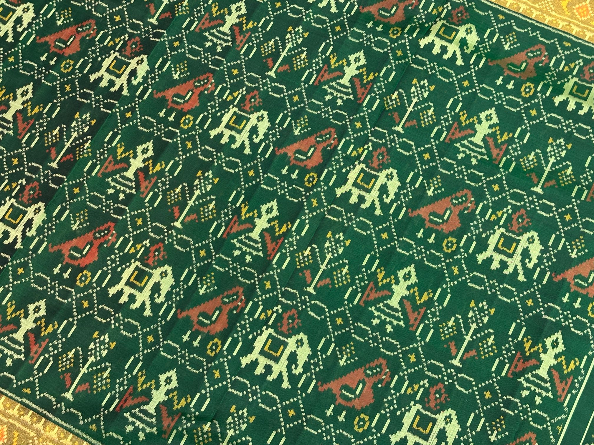 Narikunj Sankdi Design Patola Saree - Image 4